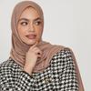 Hochwertiger Jersey-Hijab Schlichtes Muslimisches Kopftuch Einfarbige Mit Guter Naht Dehnbar Weich Turban Kopfwickel Schal