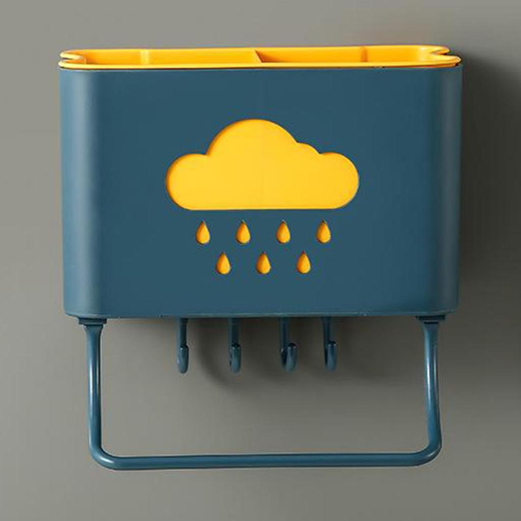 Kitchen Bathroom Toothpaste Rack Holder Shelf NO Drilling Waterproof, and Rain Pattern