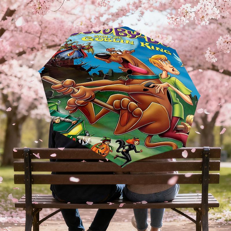 1PC Scooby-Doo Goblin King Umbrella-8-Rib Reinforced, Automatic Open, Lightweight & Durable, Cute Fashion Accessory for Outdoor, D2640