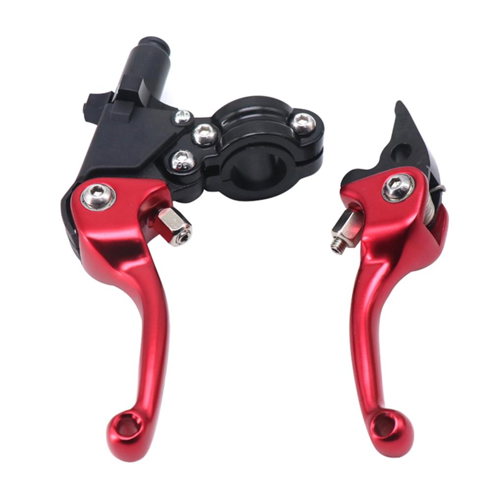 Clutch Brake Lever Set, Aluminum Alloys Foldings Brake Lever Fits for 22mm 7/8inch Handlebar Motorbike Scooters