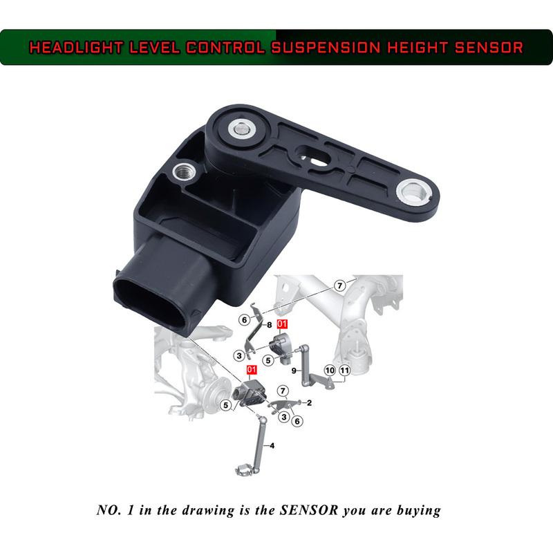 Headlight Levelling Suspension Height Level Sensor for BMW I3 M3 M4 X3 X4 Z4 1 2 3 4 5 6 7 Series 37146784072 A0045429918