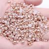 9mm Flat-back Half-round Pearl Beads - 100 Pcs for DIY Phone Case Decoration