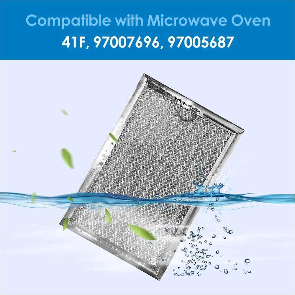 Air Filter Replacement,Microwave Grease Vent Filter for GE Model WB06X10359 and WB06X10309 (Size is 7.64x5.12x0.16 Inches 1-Pack) MAF-04