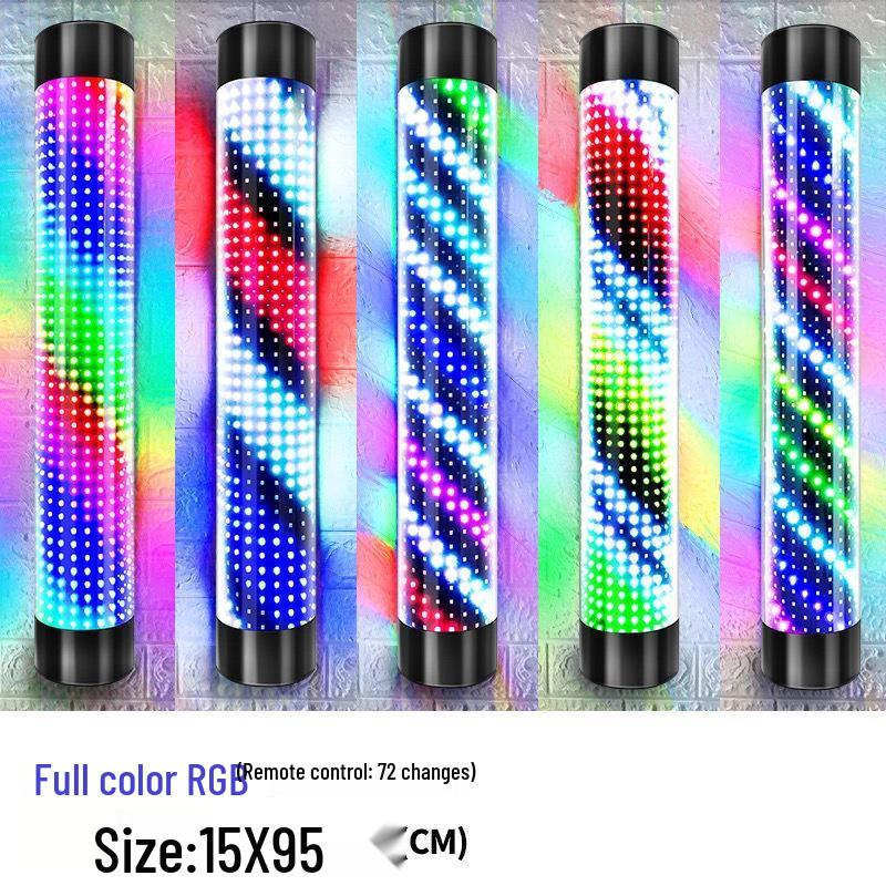 Wall-Mounted Waterproof LED Rotating Barber Shop Light Box