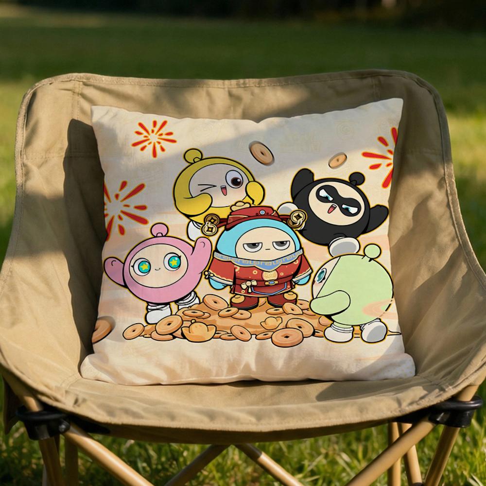 Game Eggy PartyY Cushion Cover Soft Reversible  Durable Pillow Cover  MultiScene Use for Home  Car Daily Comfort
