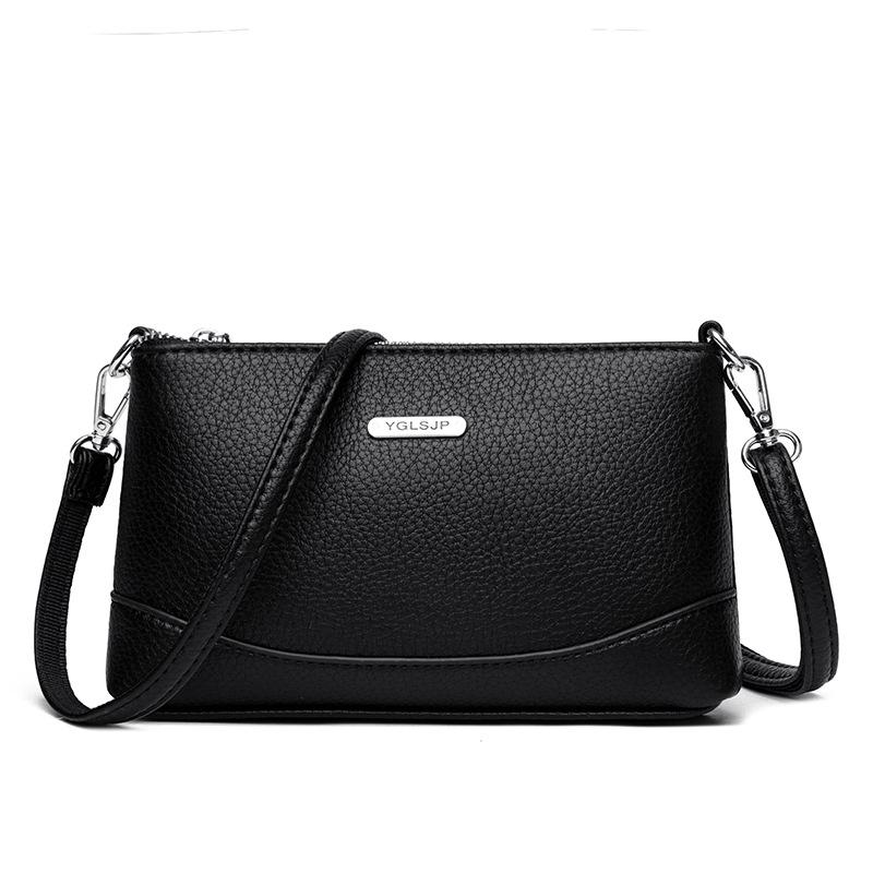 

Women s bag new fashionable large-capacity shoulder trend diagonal span mobile phone bag чёрный