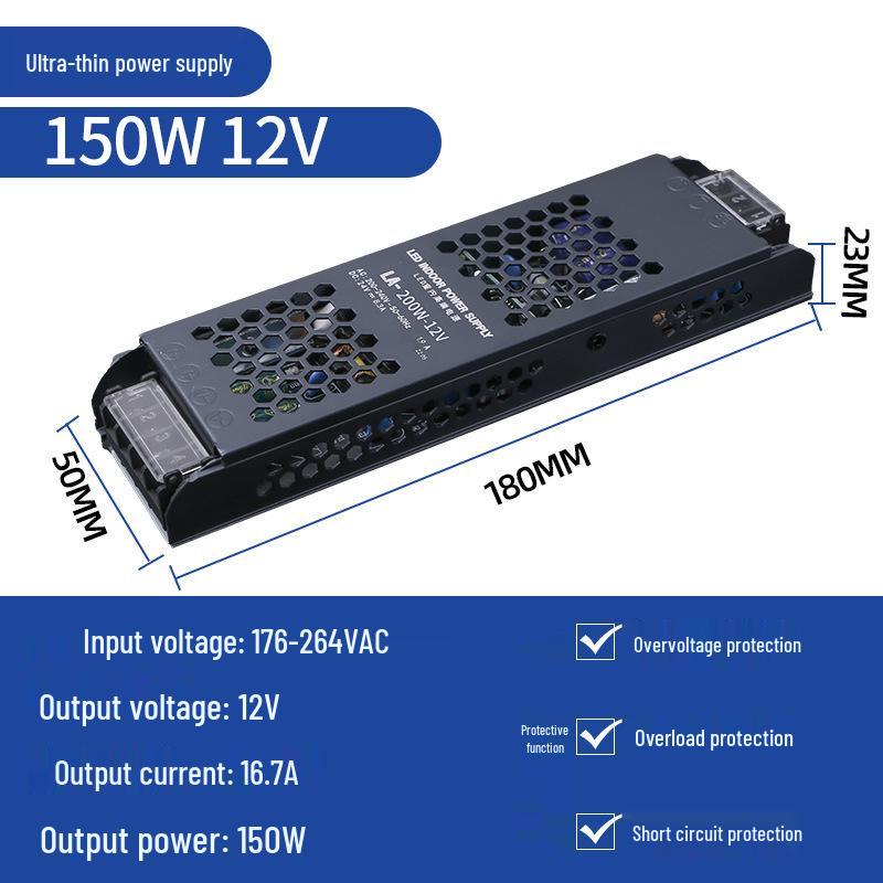 COB LED Linear Strip Light, Self-Adhesive, Recessed, 24V/12V for Living Room Ceiling