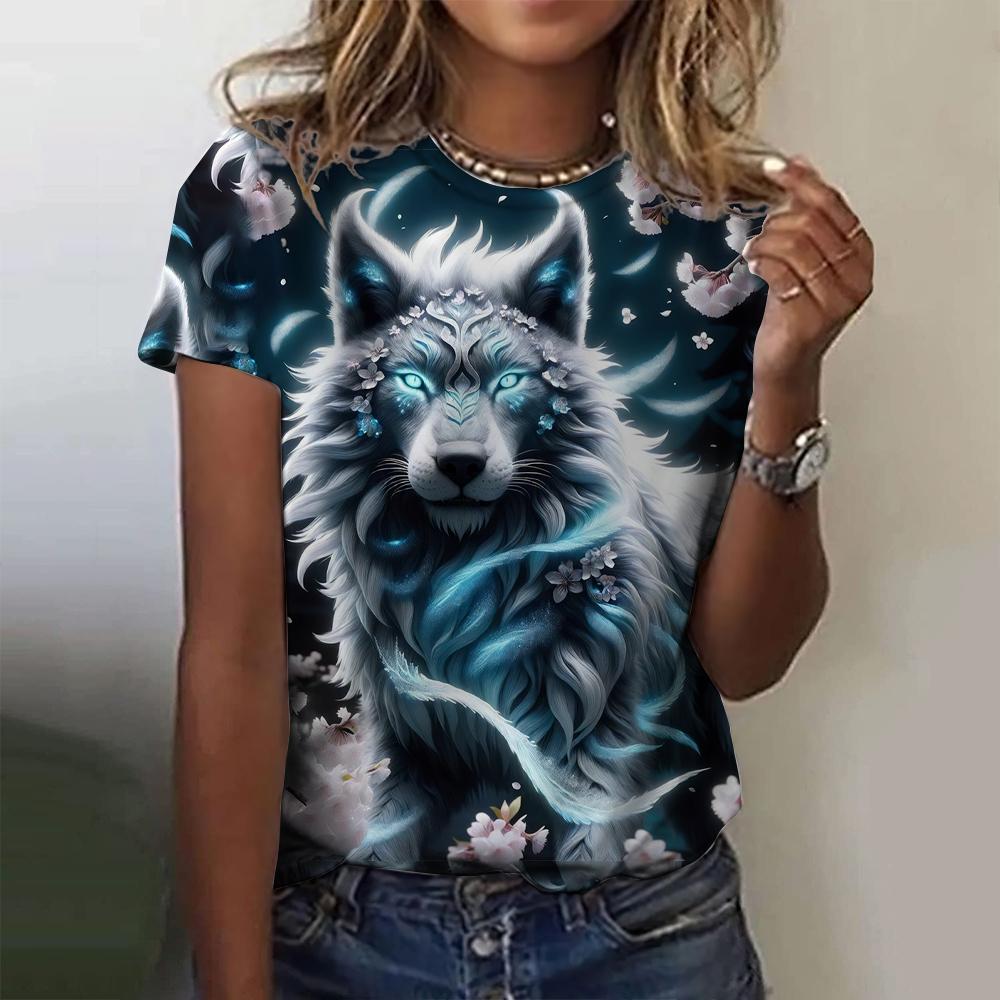 

Женская футболка с коротким рукавом большого размера с 3D-принтом, свободная и повседневная, мягкая, удобная и дышащая, подходит для занятий спортом на открытом воздухе 5XL