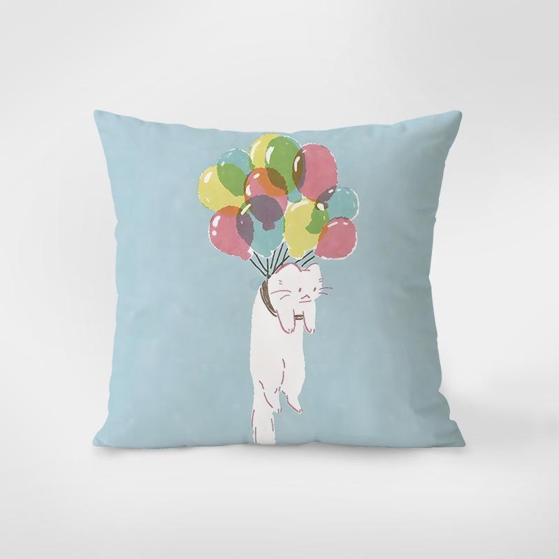 

Декоративная наволочка с рисунком «Дождевые котята» для спальни, гостиной, квадратная наволочка с подушкой 40x40cm