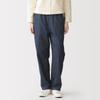 MUJI Washed Denim Easy Tapered Dark Size BE1VNA6S Women's Pants, Navy, S,