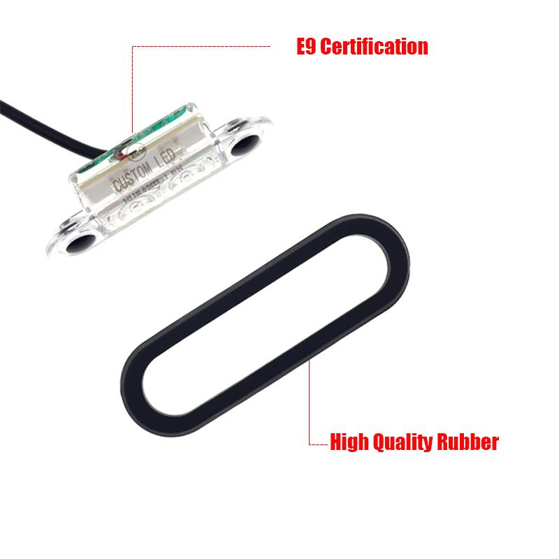 Lot de 4 feux de position latéraux à LED 12 V/24 V pour camion, remorque, tracteur, bus, fourgonnette