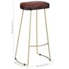 VidaXL Set of 2 Bar Stools Gavin, Pub Chair, Bistro Seat, Dining Room Kitchen Living Room Home Furniture 247835