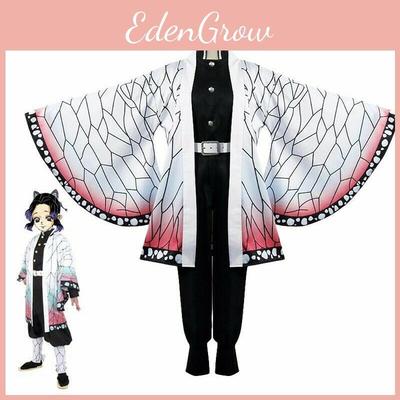Vynikající kostým Demon Slayer Kimetsu No Yaiba Kochou Shinobu na cosplay, župany na večírky
