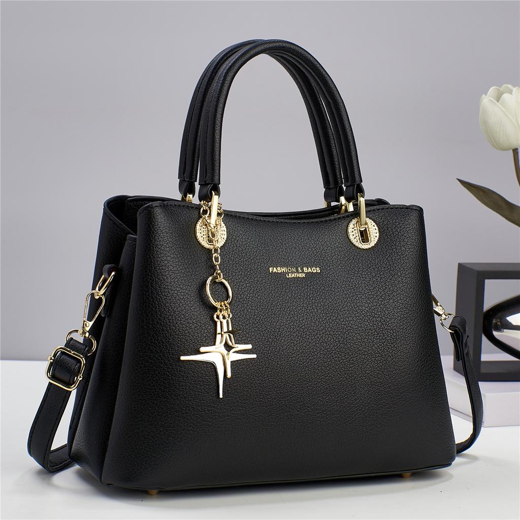Handbag Women's Bag New Classic Shoulder Bag Textured Women's Bag