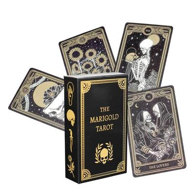 12*7cm The Marigold Tarot Fortune Telling Divination Oracle Card Family Gathering Chess Game Leisure Table Game Entertainment Card