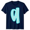 Letter Q Alphabet Unisexs TShirt Unisexs Tee Graphic Unisex Bubble Design