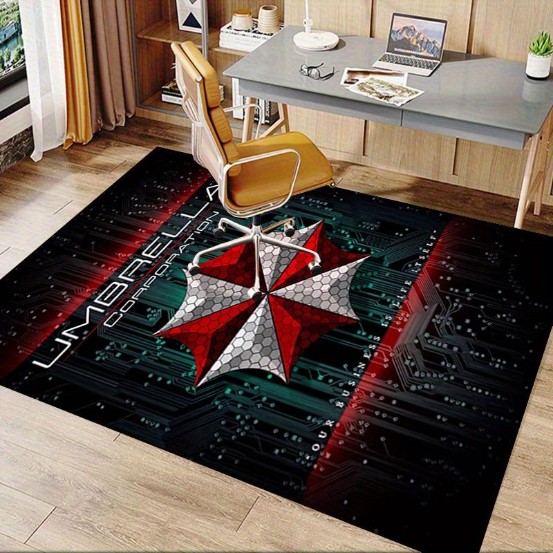 1pc resident Evil Office Carpet Soft Polyester Entrance Carpet Washable Non-slip Machine Washable Indoor Carpet Table Entrance Home Decor Of