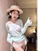2025 Women's Hot Spring Split Bikini & Long Sleeve Cover-up Sunscreen Set