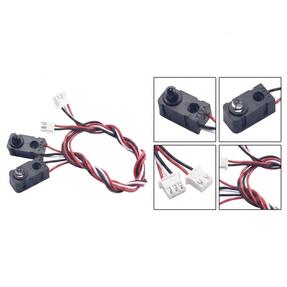 4 Sets Infrared Beam Switch Kit with 25cm Cables for Contactless Sensing in For Smart Home Automation and Experiments