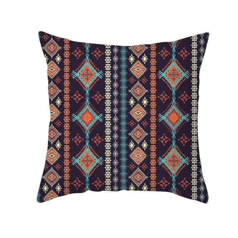45*45cm Tribal Striped Indian Totem Pillowcase Living Room Sofa Office Chair Lumbar Cushion  Cover Home Decoration