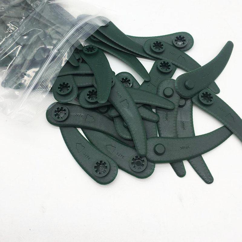 

20Pcs 83mm пластикові газонокосарки трава тример лезо різак заміна для strimmer ремонт інструментальних деталей Jagged зелений