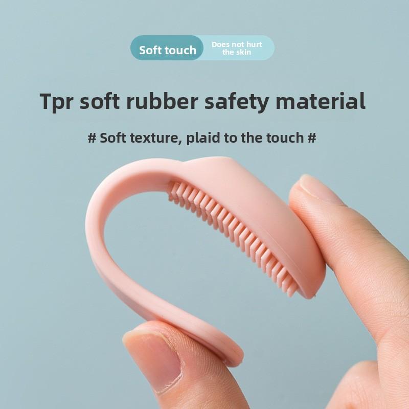 Mini Silikon Mitesser Akne Reinigungsbürste Weiche Haare Make-up Pinsel Schönheit Gesichtsreinigung Nasenporen Bürste Reinigung Fingerlinge