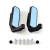 Blue Glass Motorcycle Side Mirror Anti-Glare Motorcycle Handlebar Rearview Mirrors  Racing Use