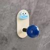 Adhesive Wall Hooks Hair Accessories Organizer Rounded Edge Cartoon Adhesive Hook for Bathroom Kitchen