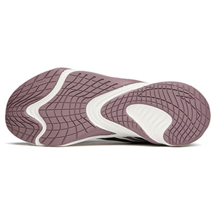 Anta Mesh Low-Top Running Shoes Women Sneakers Black Purple 122145523-5