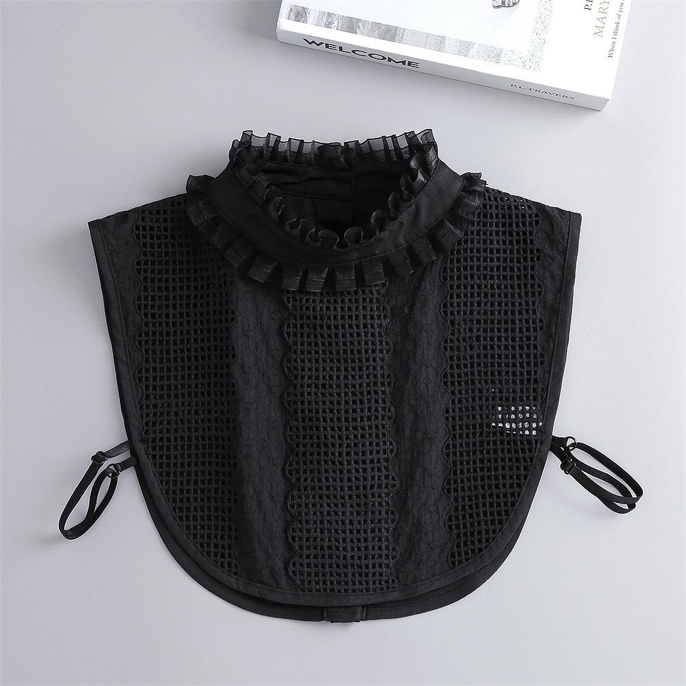 Damen Spitzen Stehkragen Hemd Falscher Kragen Vintage Abnehmbarer Hemdkragen Halsschmuck Falscher Kragen Revers Bluse Oberteil Kleidung Accessoires