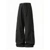 Pantaloni da Paracadutista Uomo Deostrutturati a Pieghe Sdoppiate Funzionali da Esterno Resistenti all'Acqua Casual Cargo Lunghi