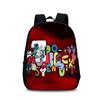 Zaino Alphabet Lore Per Studenti Borsa Scolastica in Nylon con Tasca Frontale e Spallacci Regolabili