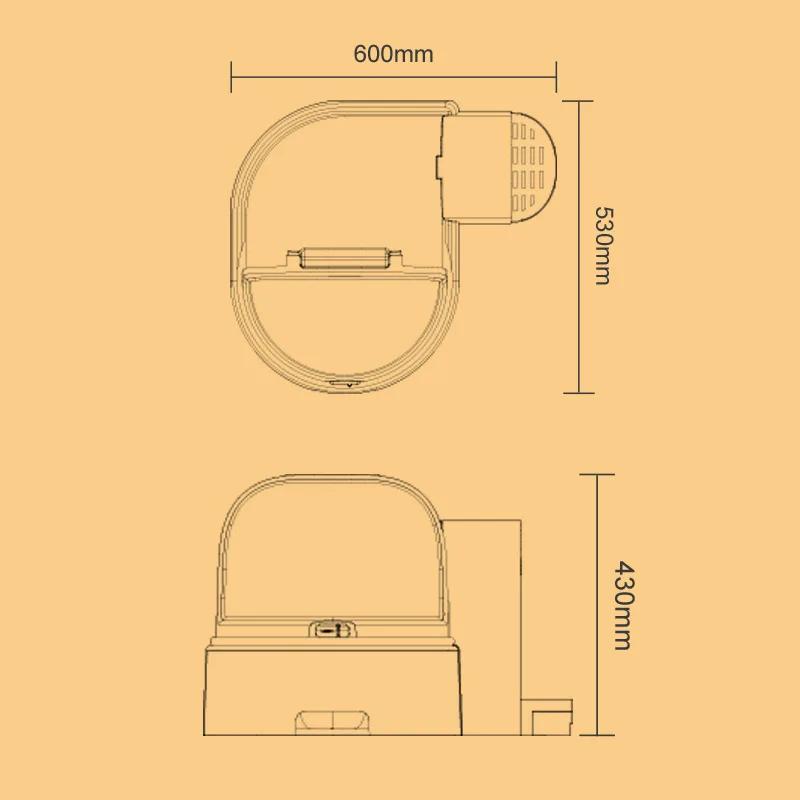 Cat Litter Basin Totally Enclosed Corridor Cat Toilet Cat Litter Basin Enclosed Drawer Type Extra-large Odor and Sand Proof