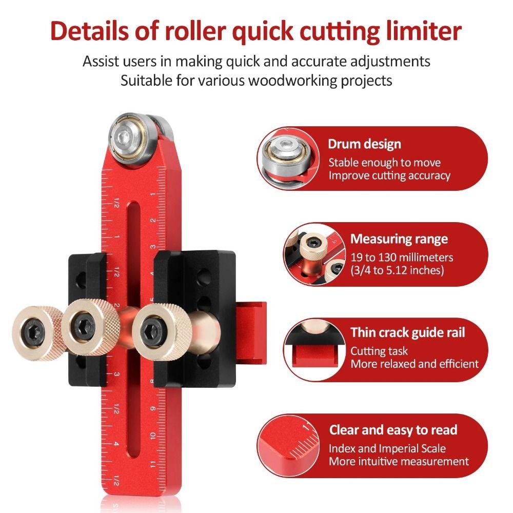 Fast Cutting Woodworking Thin Rip Jig With Roller Cutting Auxiliary Tools  Woodworking Tools