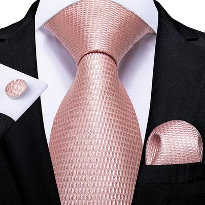 Men's Fashion Tie Silk Classic Necktie Pink Green Black Ties Business Wedding Mans Neckwear Gift Accessories
