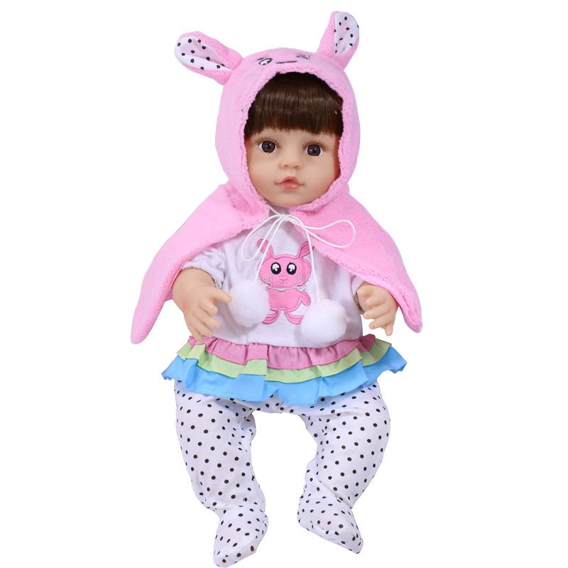 

Велика імітаційна лялька-реборн, дитина, м який вініл, лялька, що говорить, дитяча, нарядна, дівчинка, подарунок cry блискучий рожевий колір