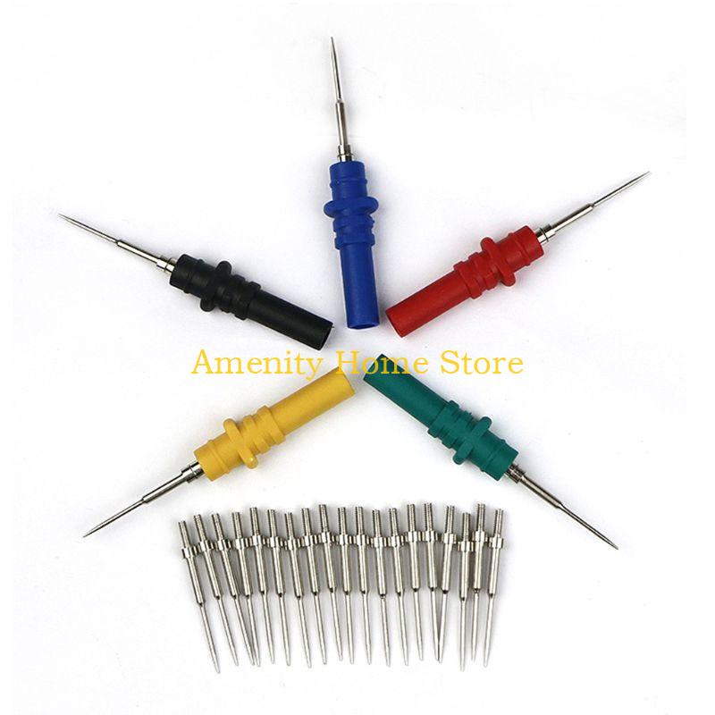 

F26C 5 Pieces HT307A Automotive Oscilloscope Acupuncture Probe Pins Oscilloscope Electrical Acupuncture pin-tip Probe Pins CN