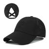 Women's Summer Baseball Cap, Breathable Mesh Sports Hat, Adjustable Solid Color Sun Hat Quick-Dry Casual Unisex Visor with Ponytail Hole