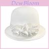 Wool Beret Hat For Women With Floral Embellishments And Wide Brim Winter Fashion