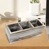 Desk Organizer Wood Pen Holder Office Organization Desktop Storage Wooden Remote Control for
