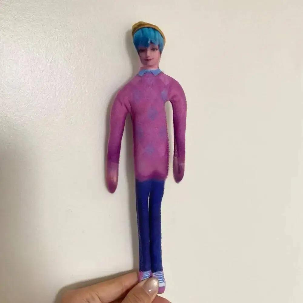 K-Pop Demon Hunters 22cm Demon Hunters Stuffed Dolls Abstract Joint Flexible Room Deco Halloween Saja Boy Plush Toys Gift Funny