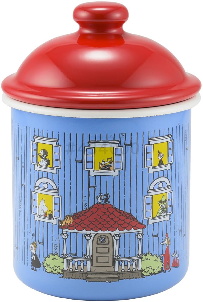 Fuji Enamel Moomin House Canister 9cm MOH-9CN