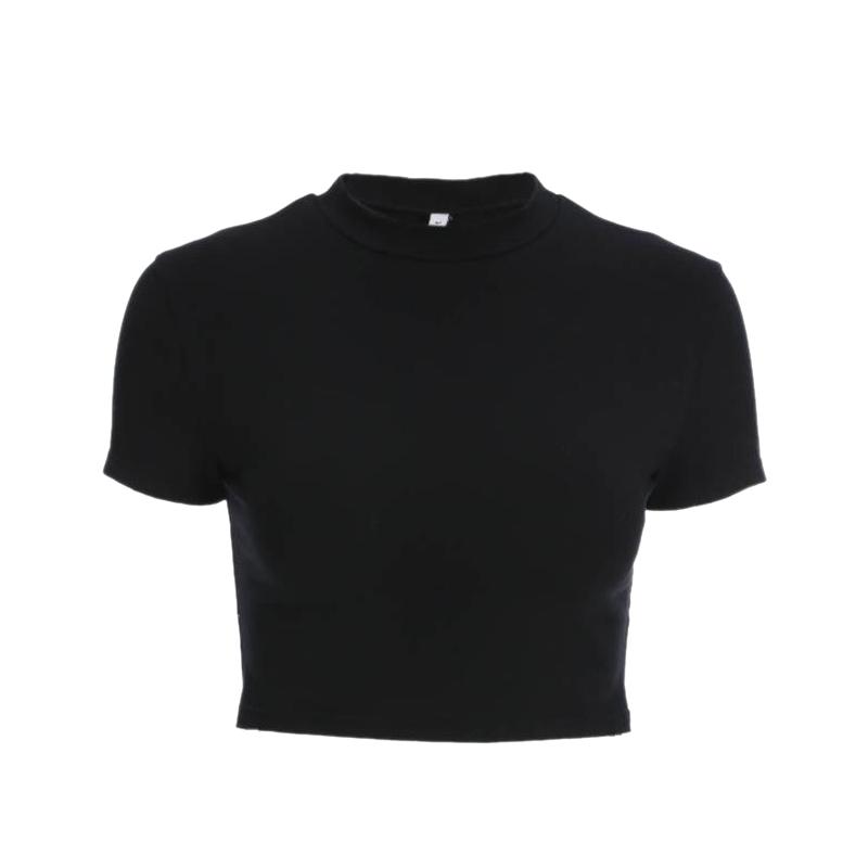 

Женский топ с высокой талией, облегающая футболка, открытый пупок, короткие рукава 2XL