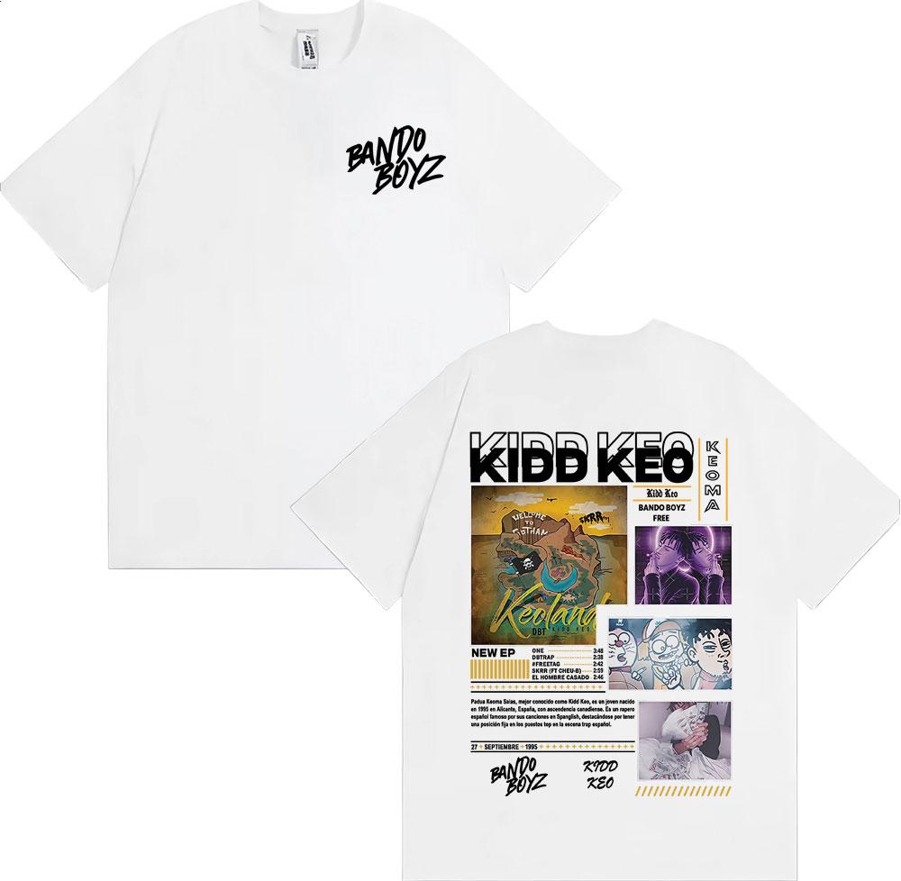 Rapper Kidd Keo Bando Boyz 2026 World Tour T Shirt Unisexs Clothing Harajuku Fashion Tshirts Hip Hop Oversized Tshirt Streetwear