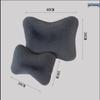 Car Plush Neck & Waist Pillow Set - Bone-Shaped Headrest Pair
