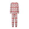 Parent-Child Christmas Print Pajama Set, Comfortable Long Sleeve Top and Pants Loungewear for Family