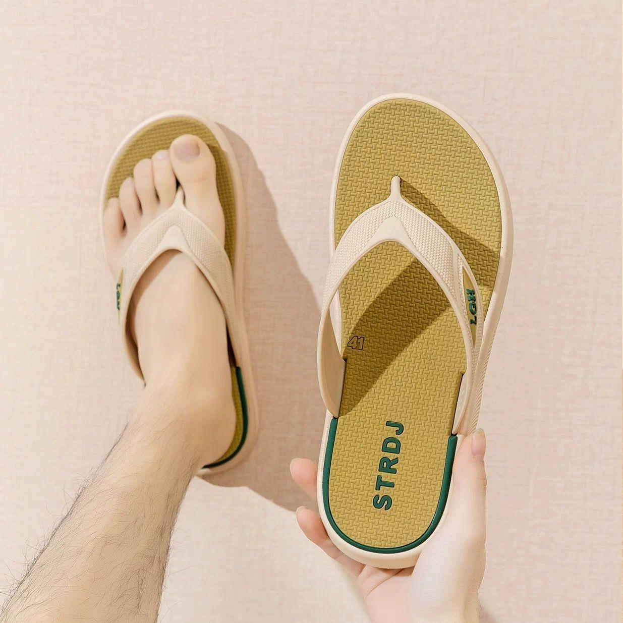 

Мужские пляжные летние сандалии прочные нескользящие мягкие подошвы повседневные стильные оптовые шлепанцы тапочки для мужчин 39-44