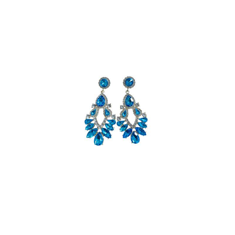 French Rhinestone Geometric Tassel Earrings: Elegant, Ultra-Sparkling Water Drop Studs for Women – Light Luxury Accessory