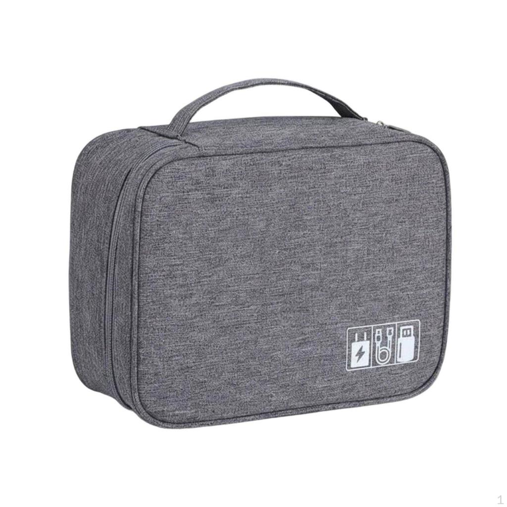 Travel Cables Organizer Bag Waterproof Portable Electronics Pouch Large Capacity