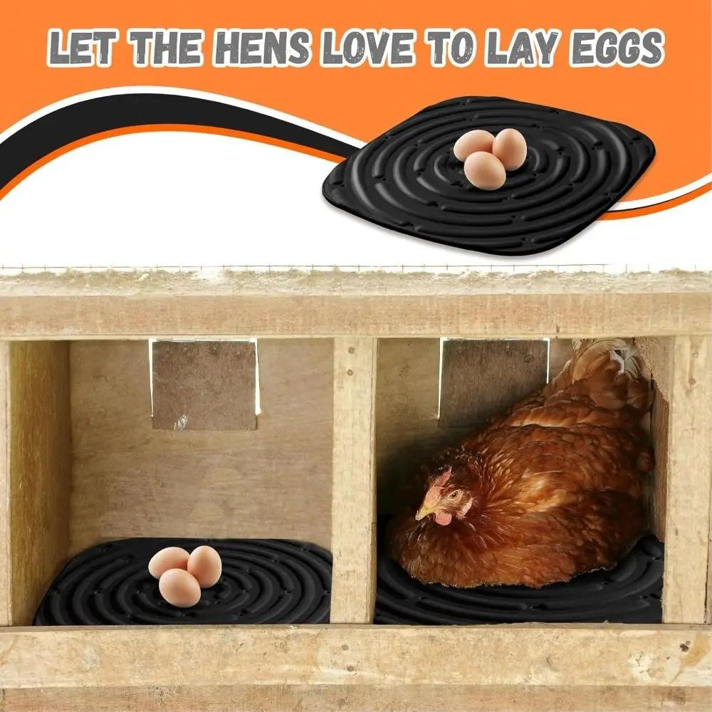 Hot Washable Chicken Nest Mats Reusable Convenient Nesting Pads Chicken Bedding Liners for Chicken Coop Accessories